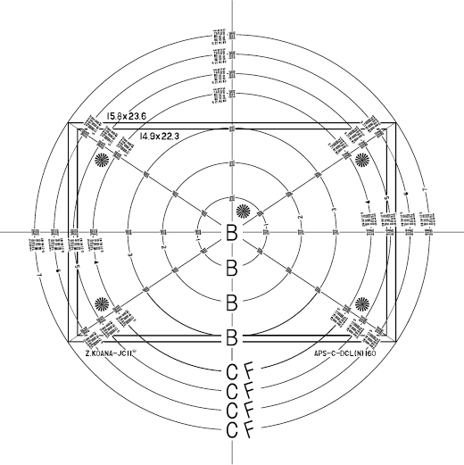 APS-Cデジタルカメラ用テストチャート