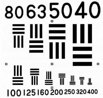 テストチャート400本図表